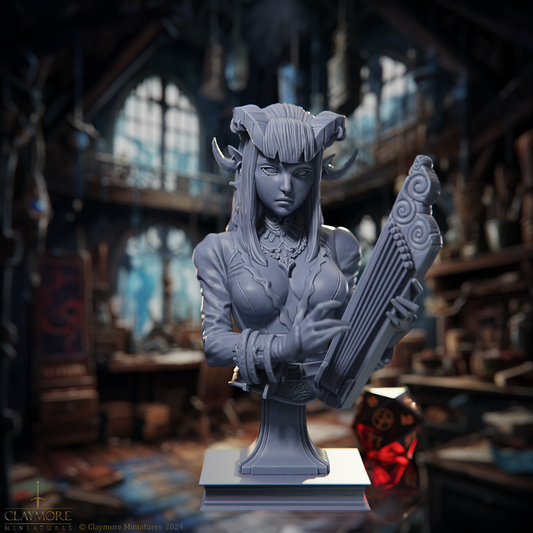 Claymore Miniatures - Valeria, Night's Melody, Bust 8cm - Rossvalds Bestiary of The Unknow 2024 November