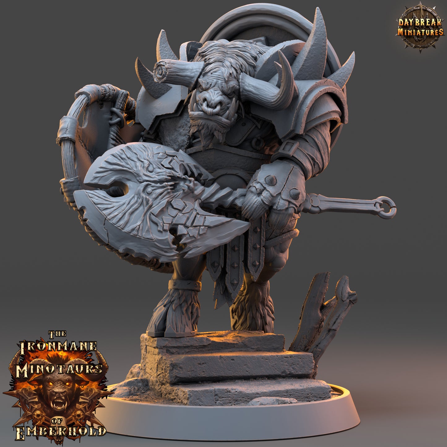 Daybreak Miniatures -  The Ironmane Minotaurs of Emberhold 2024 August Release 35mm