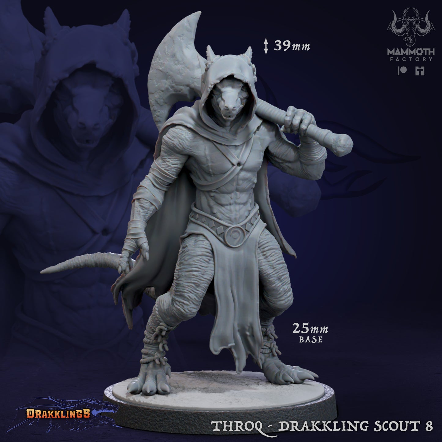 Mammoth Factory -  Throq Drakkling Scout Chief - Drakklings 2023 November