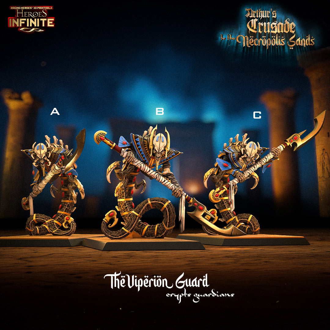 Heroes Infinite Raging Heores - The Viperion Guard, Crypt Guardians - Arthur's Crusade to the Necropolis Sands No.49