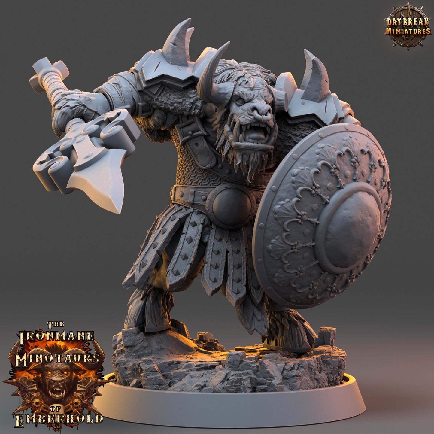 Daybreak Miniatures -  The Ironmane Minotaurs of Emberhold 2024 August Release 35mm