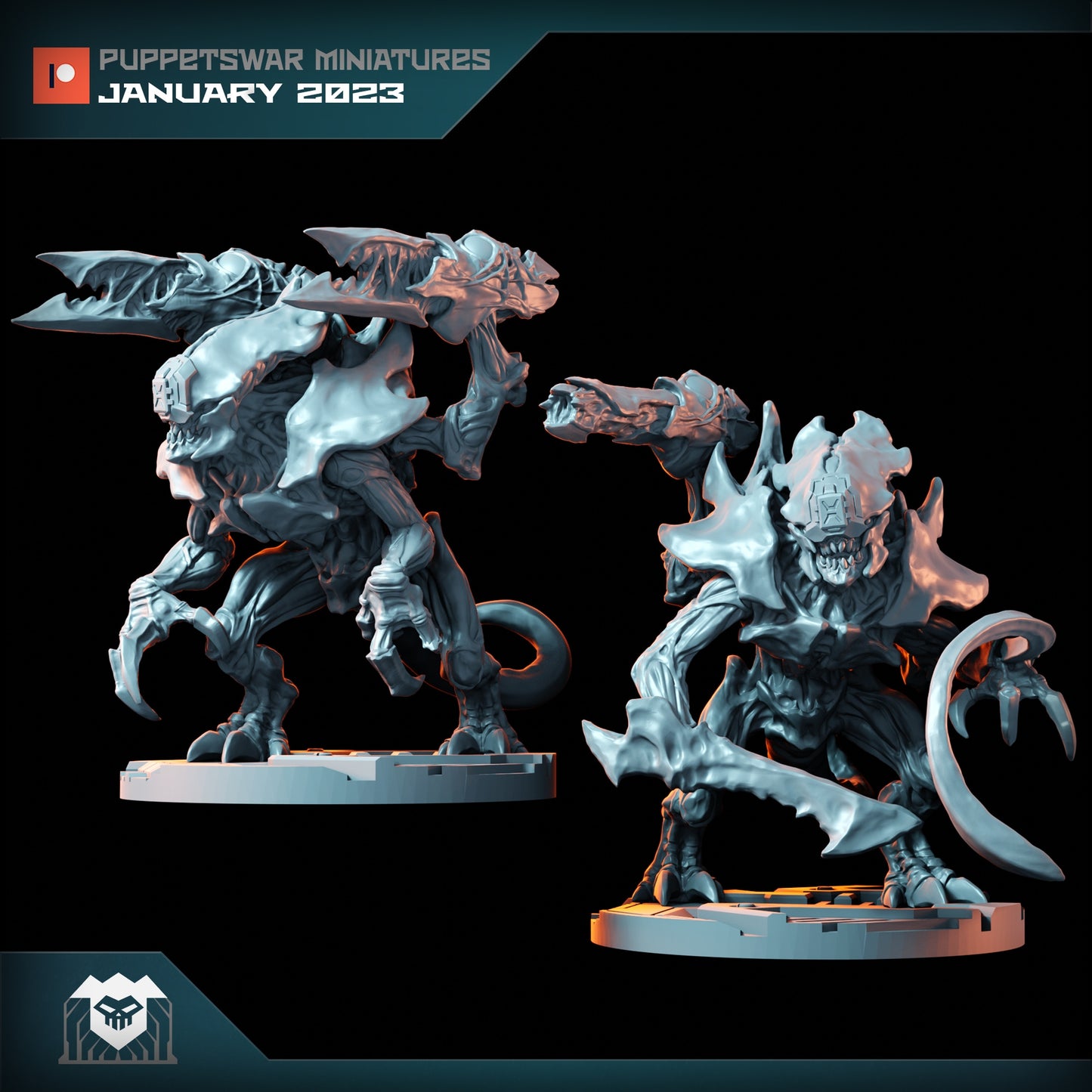 Puppetswar Miniatures - Soldier Bug, Tyranids - Warhammer 40K 2023 January