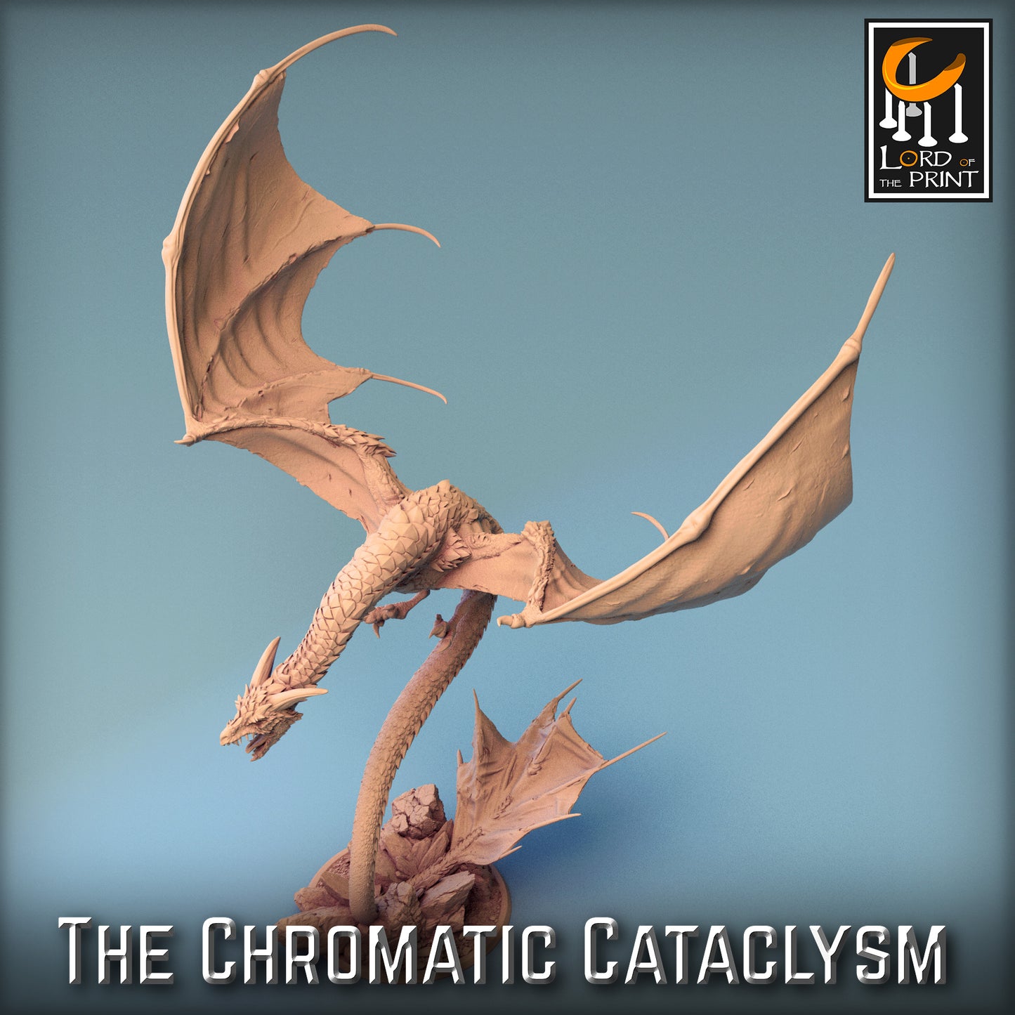 Rescale Miniatures (Lord of the Print) - Wyvern Fly - The Cromatic Cataclysm 2023 December
