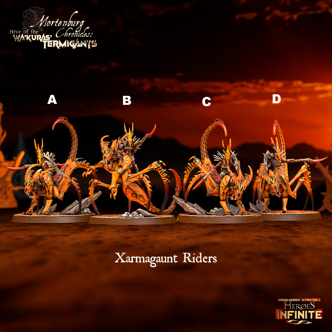 Heroes Infinite Raging Heores - Xarmagaunt Riders - 2024 Mortenburg Chronicles - Hive of the Wa´Kura Termigants #56