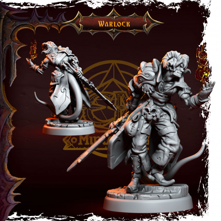 Epic Adventure Miniatures - Infernal Tiefling Heroes 35mm