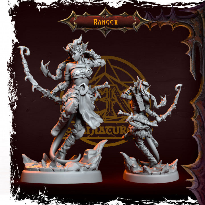 Epic Adventure Miniatures - Infernal Tiefling Heroes 35mm