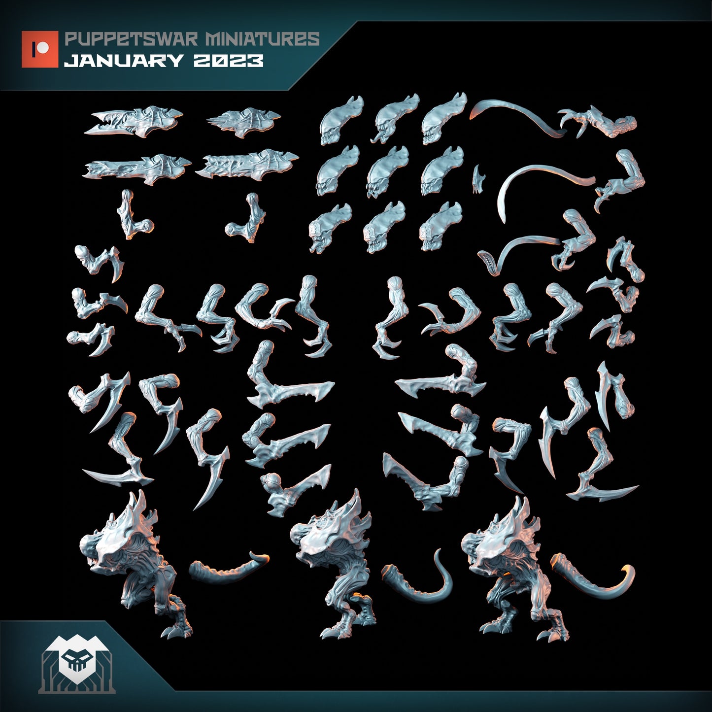 Puppetswar Miniatures - Soldier Bug, Tyranids - Warhammer 40K 2023 January