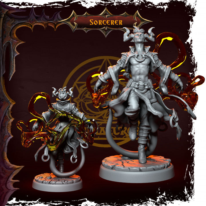 Epic Adventure Miniatures - Infernal Tiefling Heroes 35mm