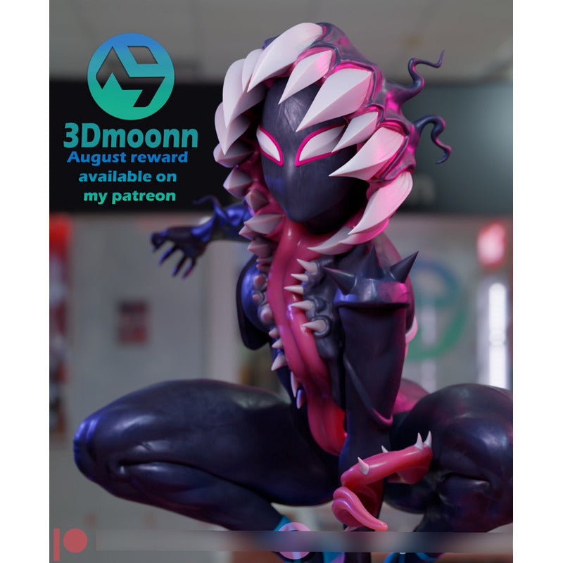Figura De Colección Gwen Stacy Spiderverse 15cm Impresión 3d