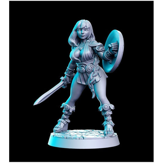 Figura De Colección Artemisa Shieldmaid Impresion 3d 11cm