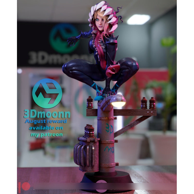 Figura De Colección Gwen Stacy Spiderverse 15cm Impresión 3d