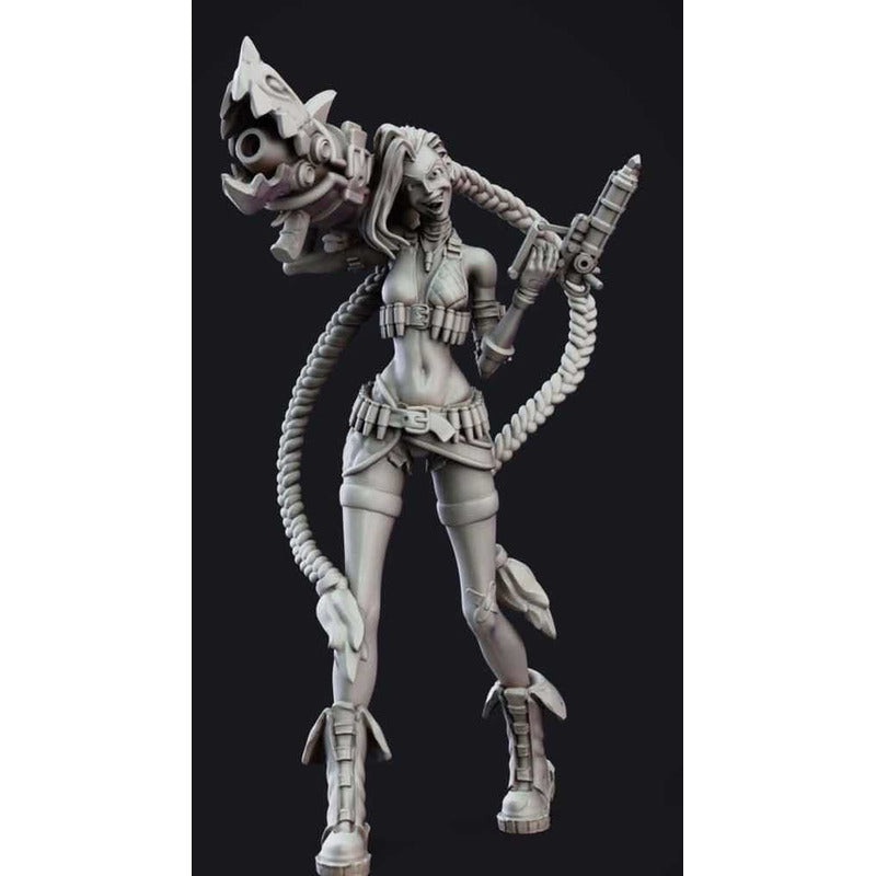 Figura Impresión En 3d Jinx Leage Of Legends Arcane