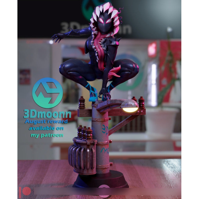 Figura De Colección Gwen Stacy Spiderverse 15cm Impresión 3d